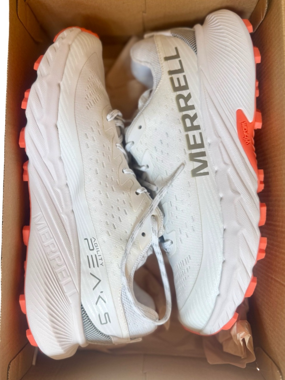 Merrell Agility Peak 5 Trail Running Shoes Vibram MegaGrip Men’s 8